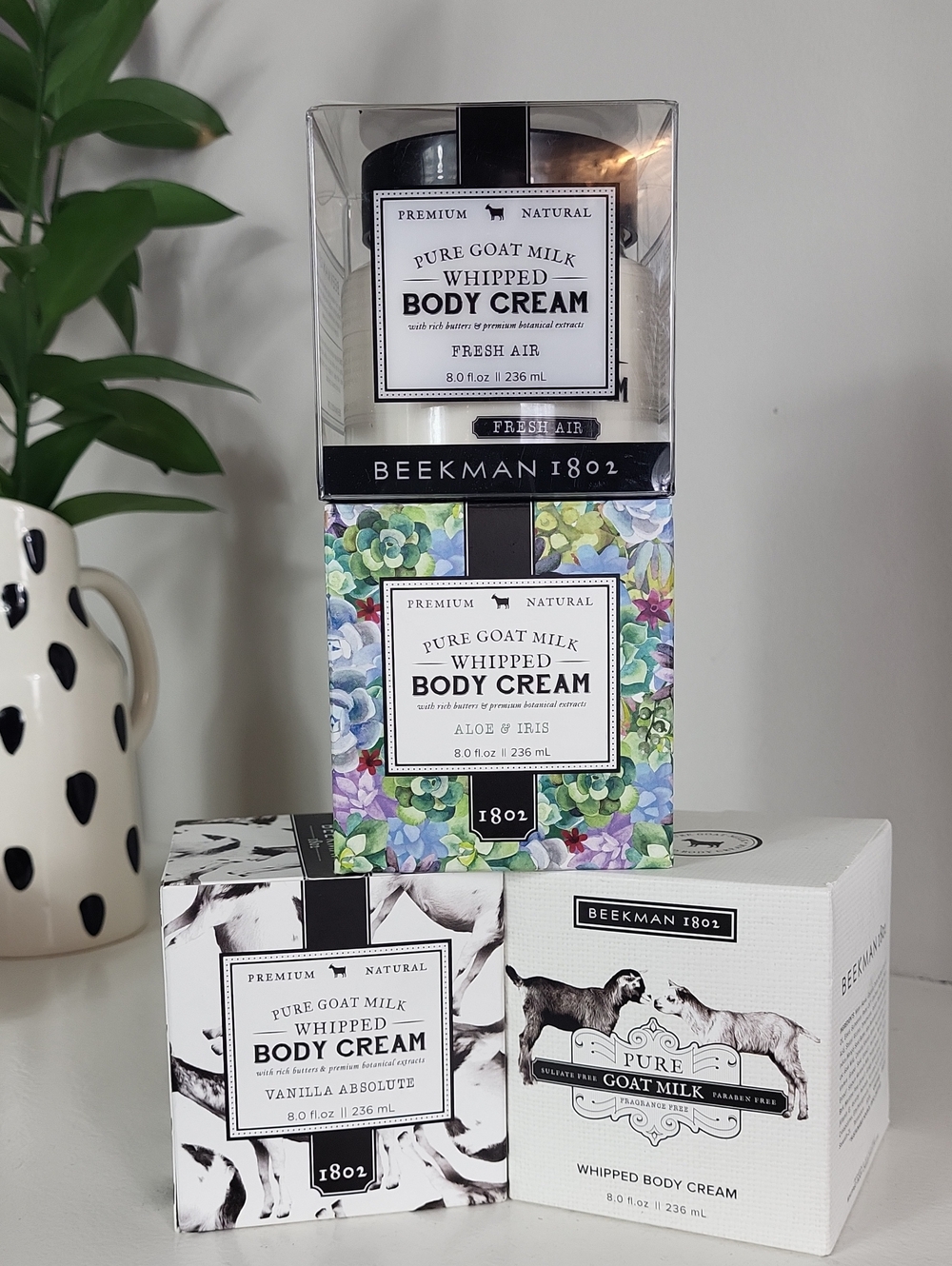 Beekman 1802 Pure Goat Milk Whipped Body Cream - set of 4